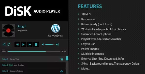 Wtyczka Disk Audio WordPress