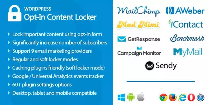 Opt-In Content Locker pour WordPress