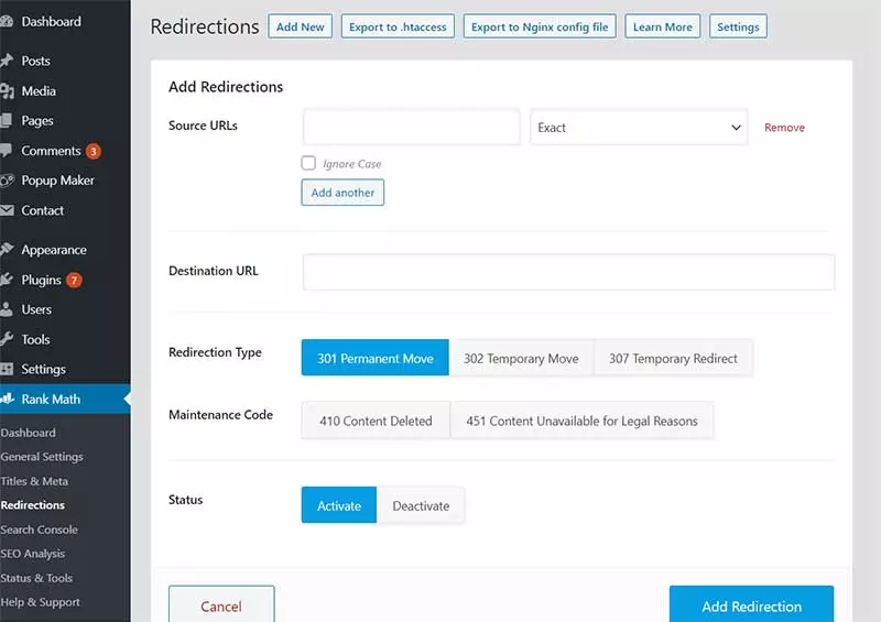 RankMath-Redirection-Plugin