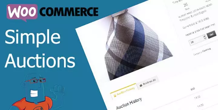 مزاد WooCommerce بسيط