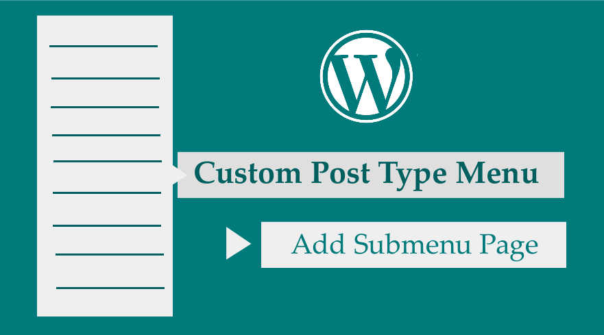WordPress 사용자 정의 게시물 유형 메뉴에 하위 메뉴 추가