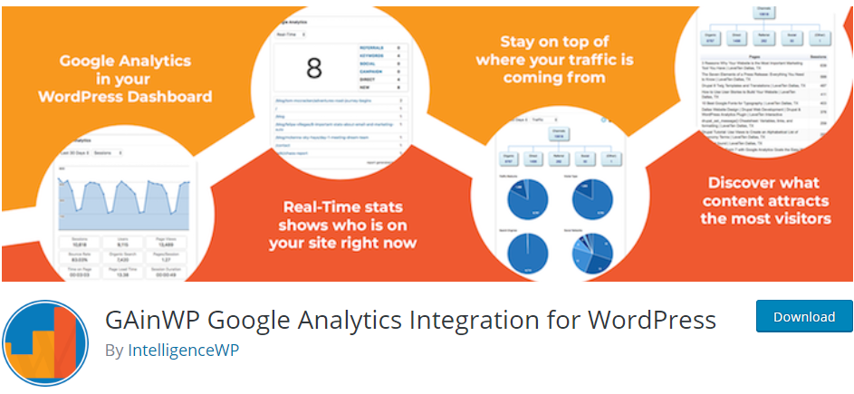 Integração GAinWP Google Analytics para WordPress