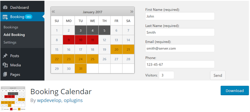 Booking Calendar