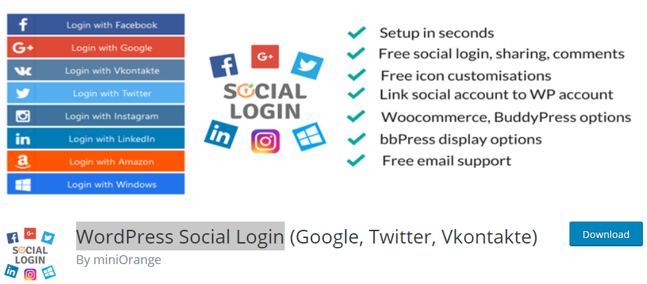 Login Sosial WordPress