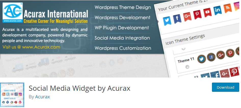 Widget Media Sosial oleh Acurax