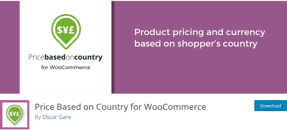 WooCommerceの国に基づく価格