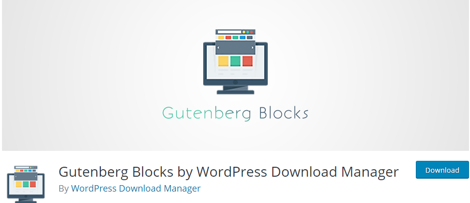 WordPress 다운로드 관리자의 Gutenberg 블록