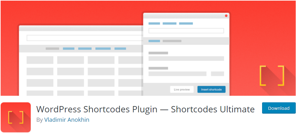 WordPress Shortcodes 플러그인 — Shortcodes Ultimate