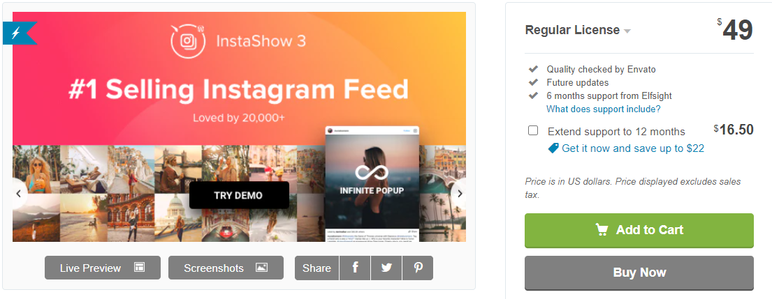 Instagram 피드 - WordPress Instagram 갤러리