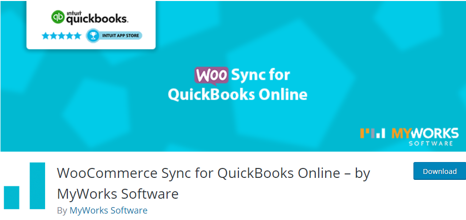 QuickBooks Online용 WooCommerce Sync – MyWorks 소프트웨어 제공