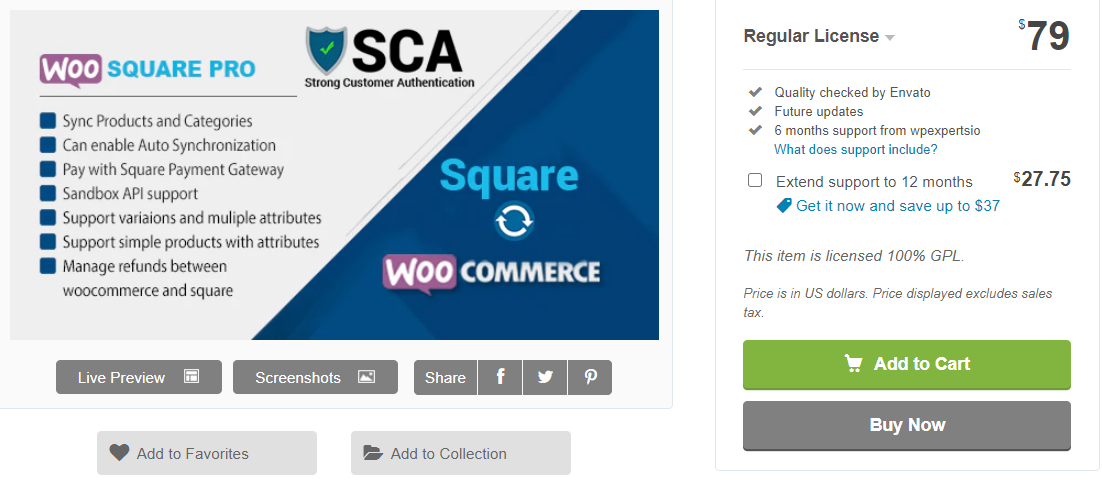 WooSquare Pro - WooCommerce용 Square