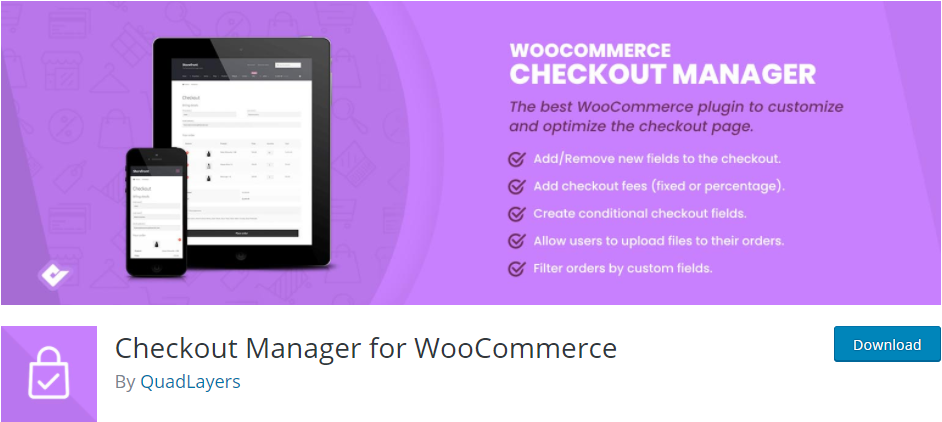 WooCommerce 체크아웃 관리자