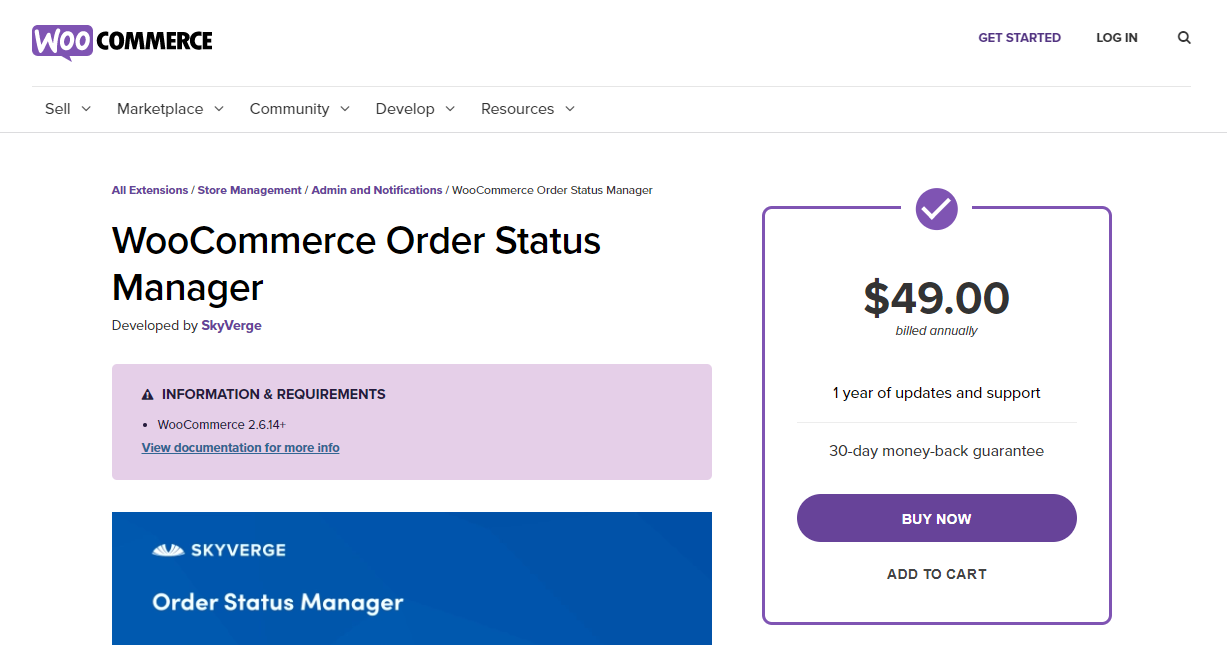 WooCommerce 주문 상태 관리자