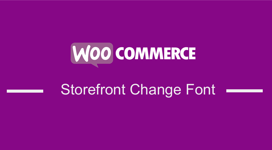 WooCommerce Storefront 글꼴 변경