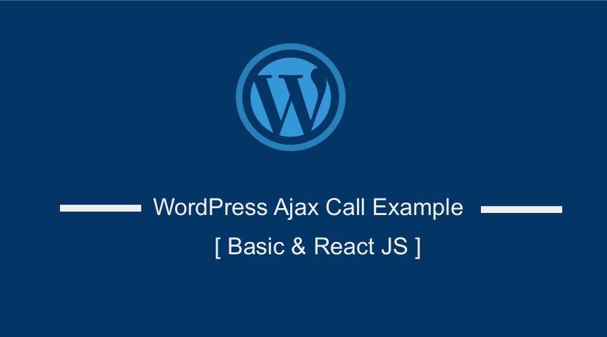 WordPress Ajax 호출 예