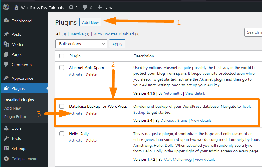 Membuat Backup Database WordPress Menggunakan Plugin