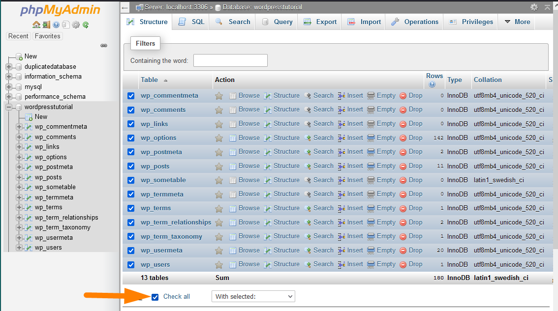 Mengoptimalkan Database WordPress Menggunakan phpMyAdmin -1