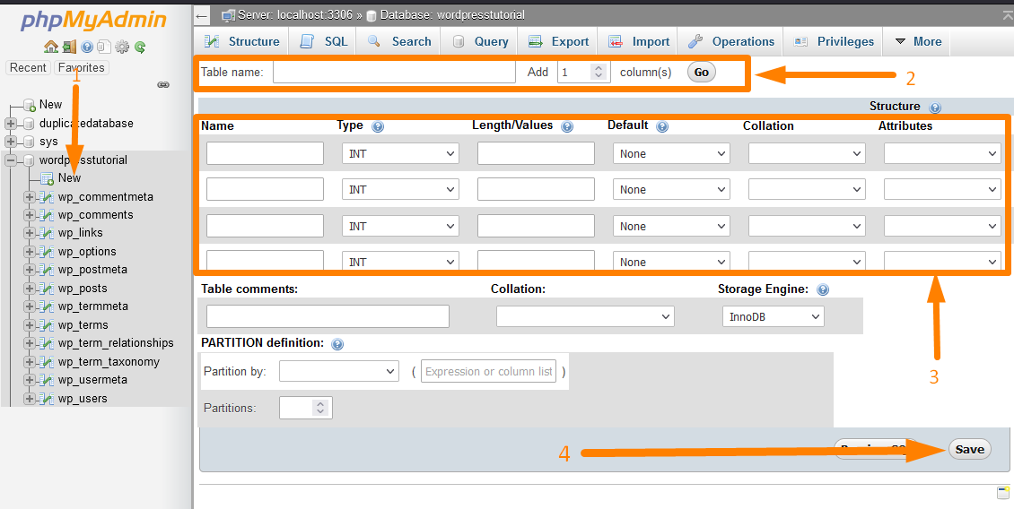 create custom WordPress database tables -1