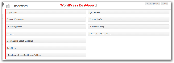 WordPress 完整初學者的 20 個步驟 WordPress 儀表板 11