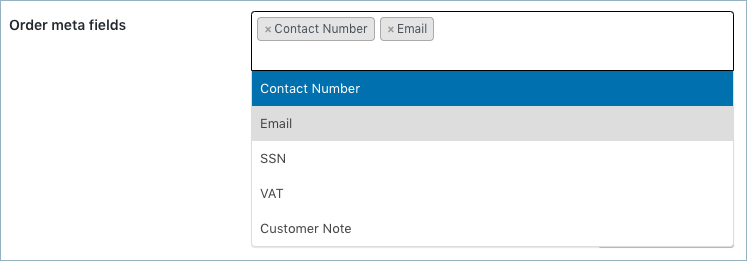 WooCommerce Invoice:Pack Slip-Invoice Advanced-Order meta champs