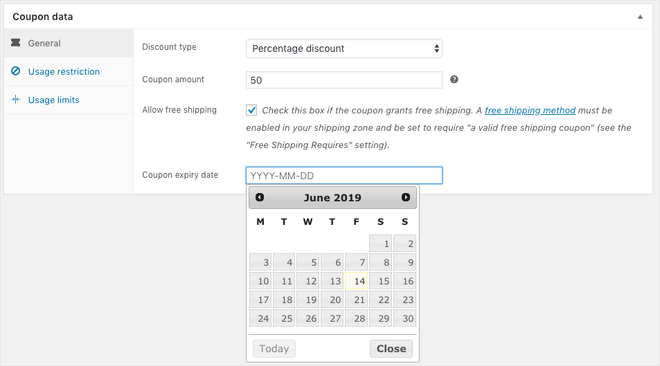 WooCommerceクーポン-クーポンの有効期限