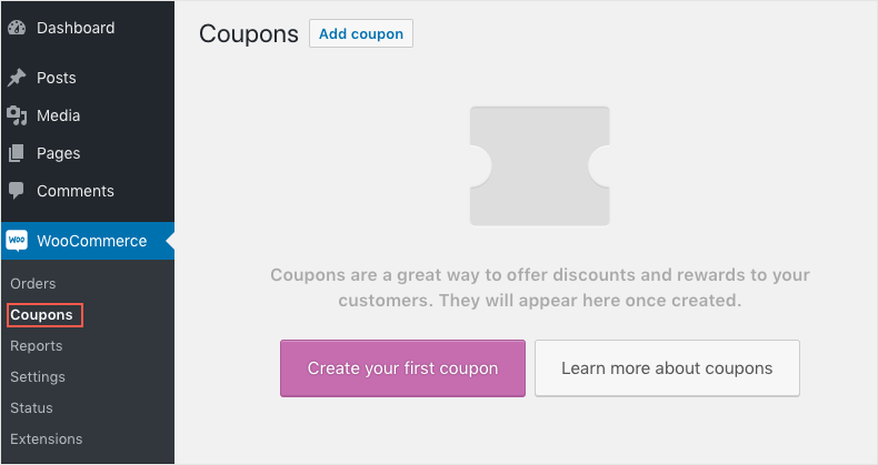 Coupon WooCommerce - Créer un premier coupon