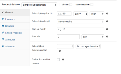 Crie uma assinatura usando Assinaturas para WooCommerce da WebToffee