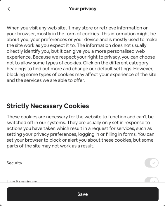 Cookie consenso banner impostazioni privacy