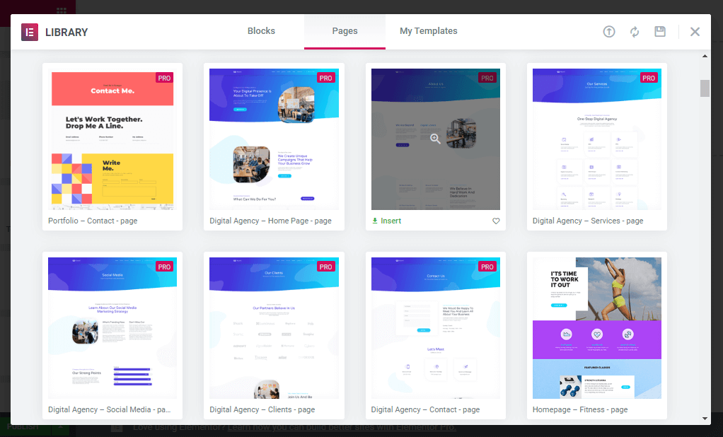 Landing page builder