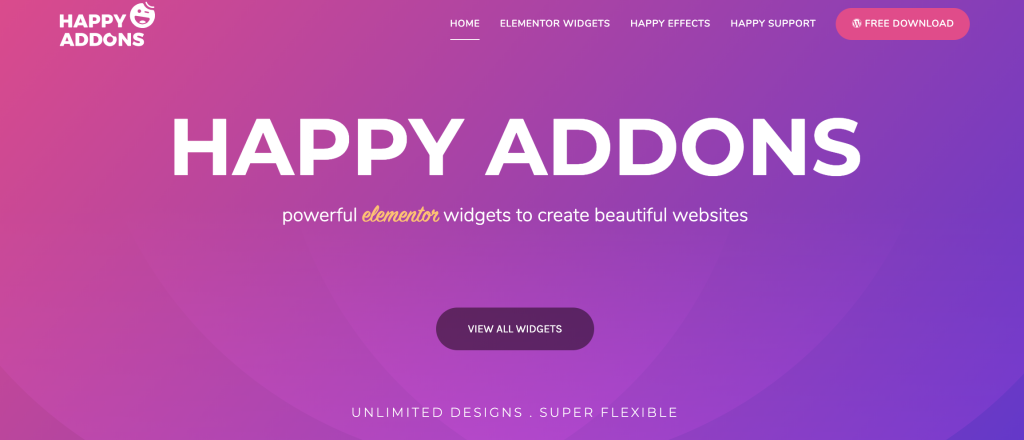 HappyAddons the powerful addons for Elementor WordPress Plugin