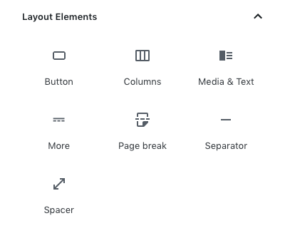 layout elements