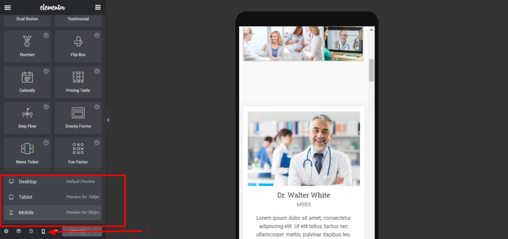 create a medical website