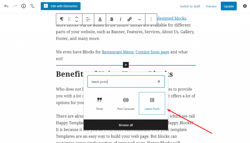 Adding a Gutenberg Block