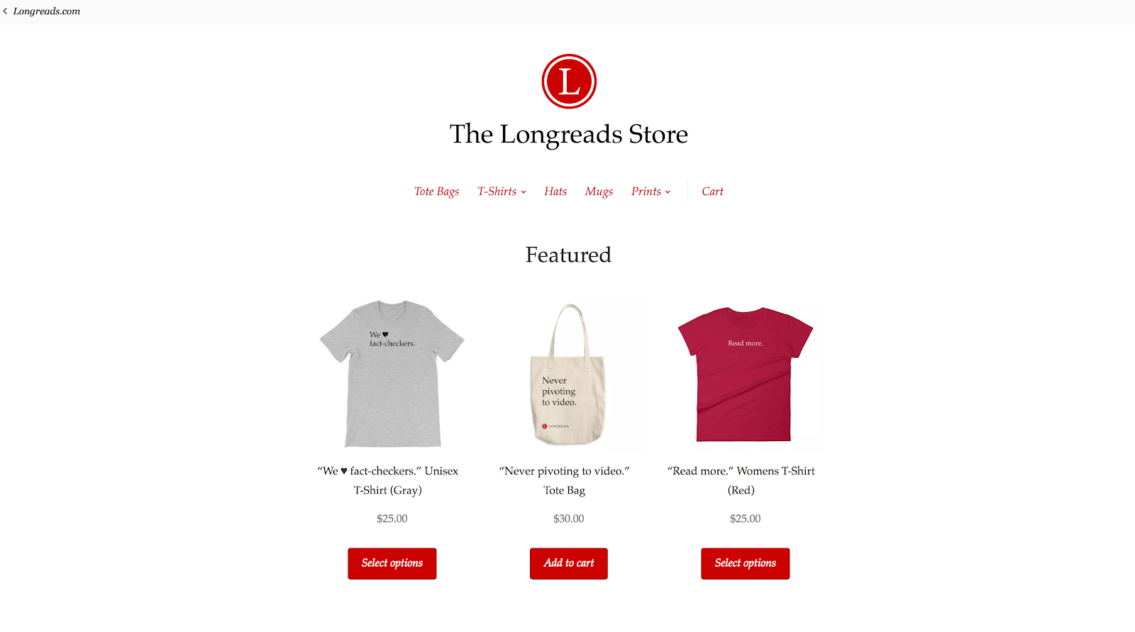 Construire le magasin Longreads avec Printful et WooCommerce