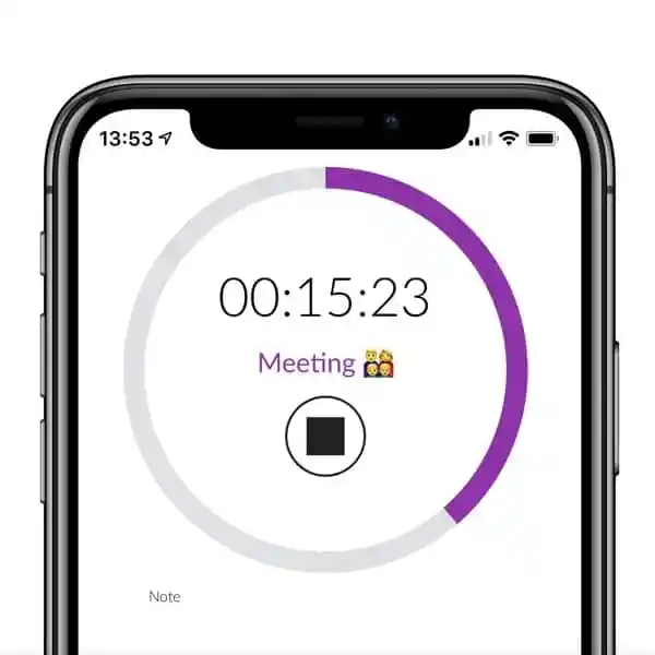 L'appareil Timeular se synchronise via Bluetooth avec vos appareils.