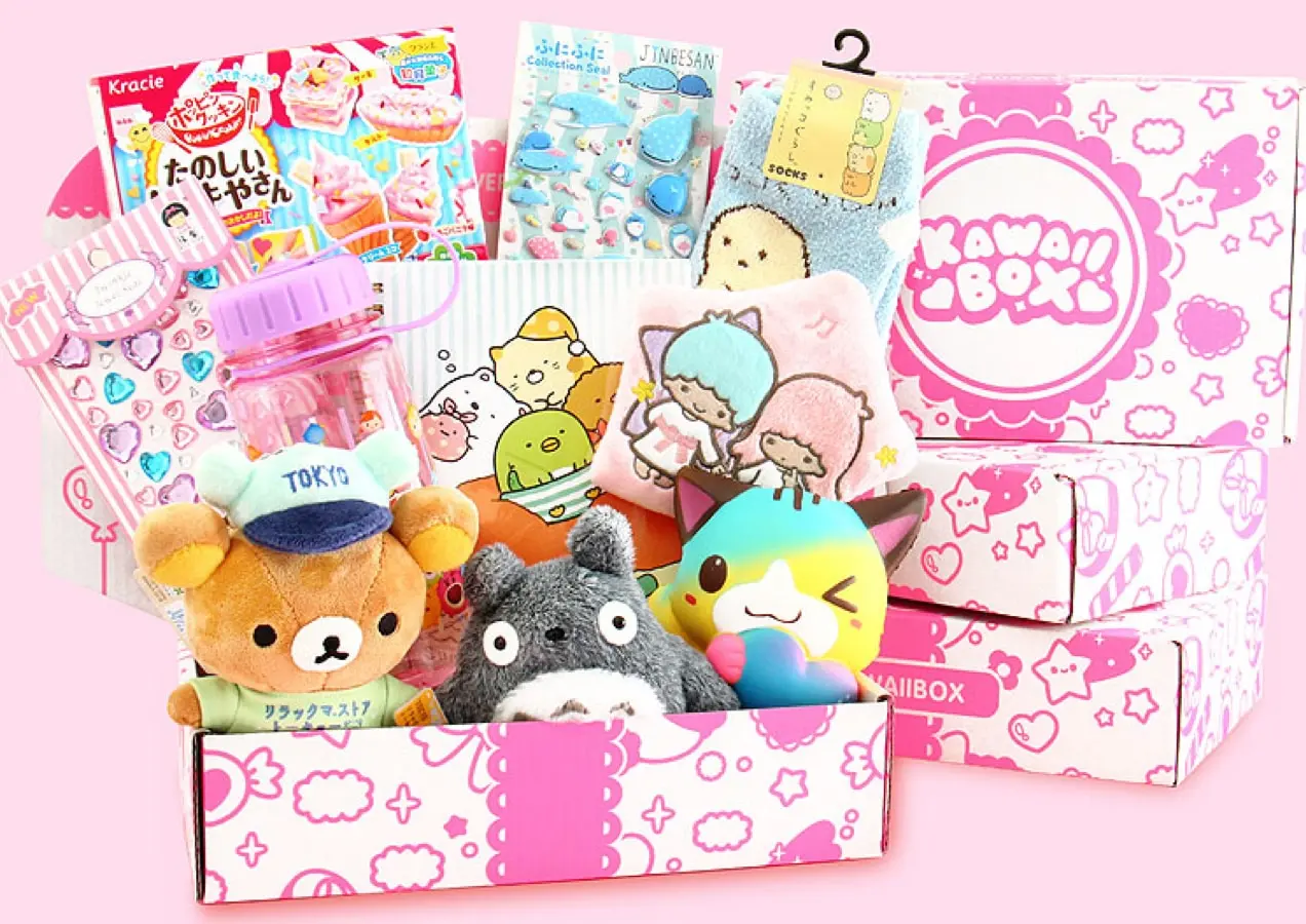 caja seleccionada de productos de Kawaii box