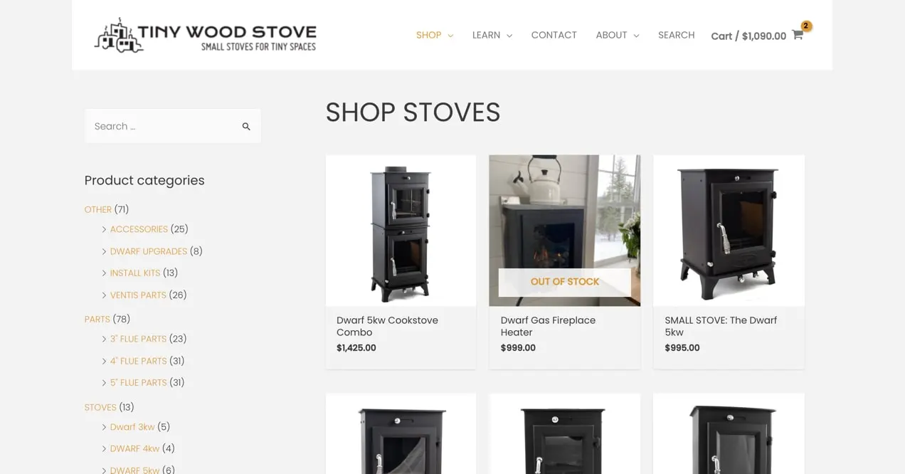 Tiny Wood Stove-Website