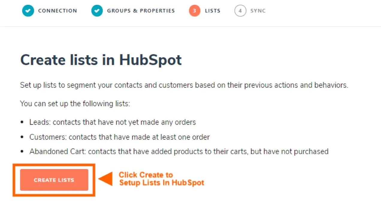 создавать списки в HubSpot