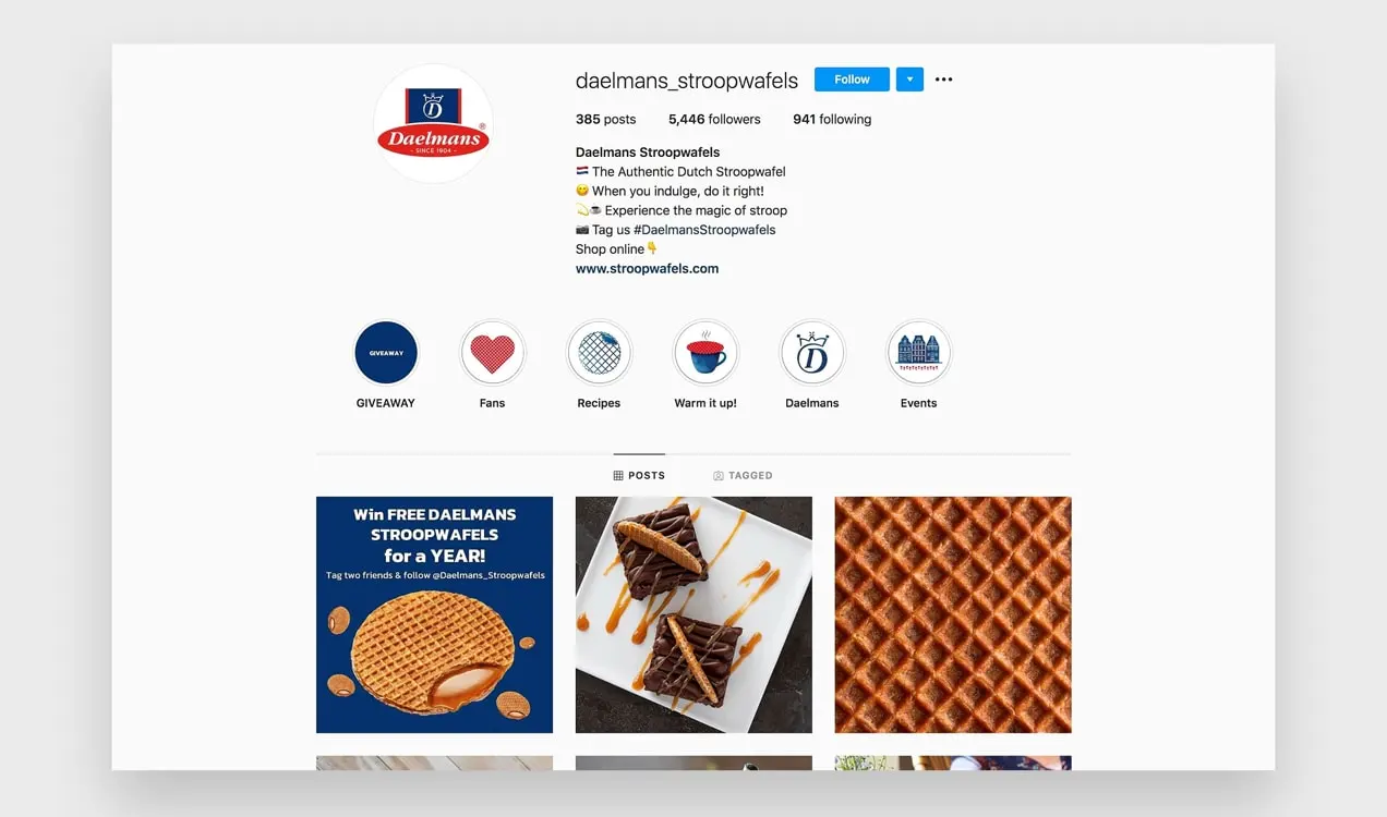 zdjęcie instagramu Daelman's Stroopwafels