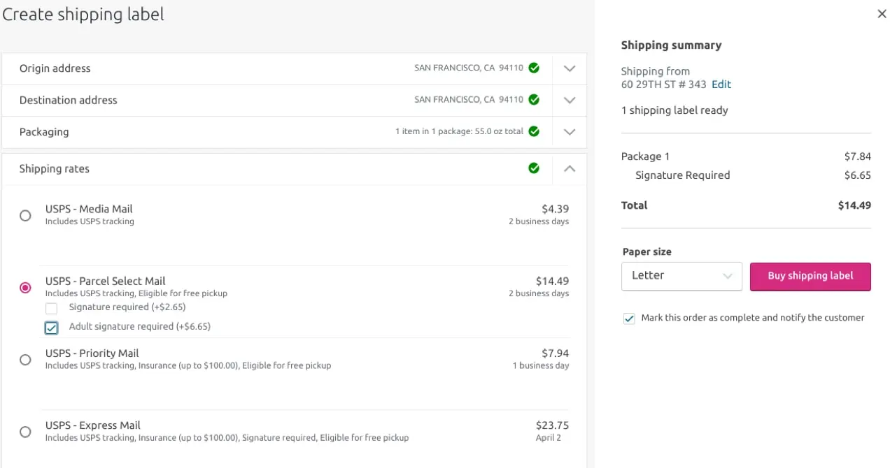 scegliendo le tariffe di spedizione con WooCommerce Shipping