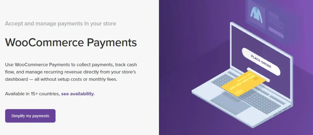 Illustration et description des paiements WooCommerce