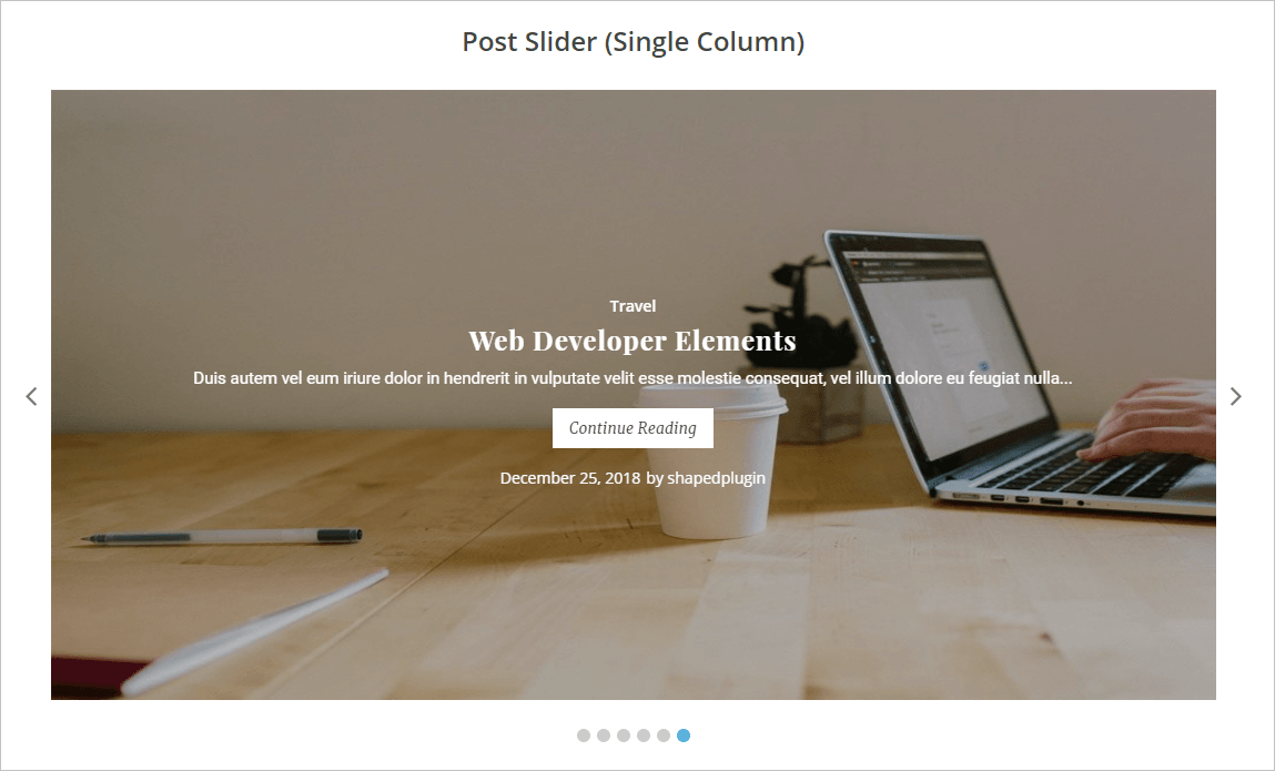 WordPress-Post-Slider-Demo