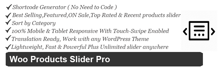 Slider gratuit pentru produse Woocommerce