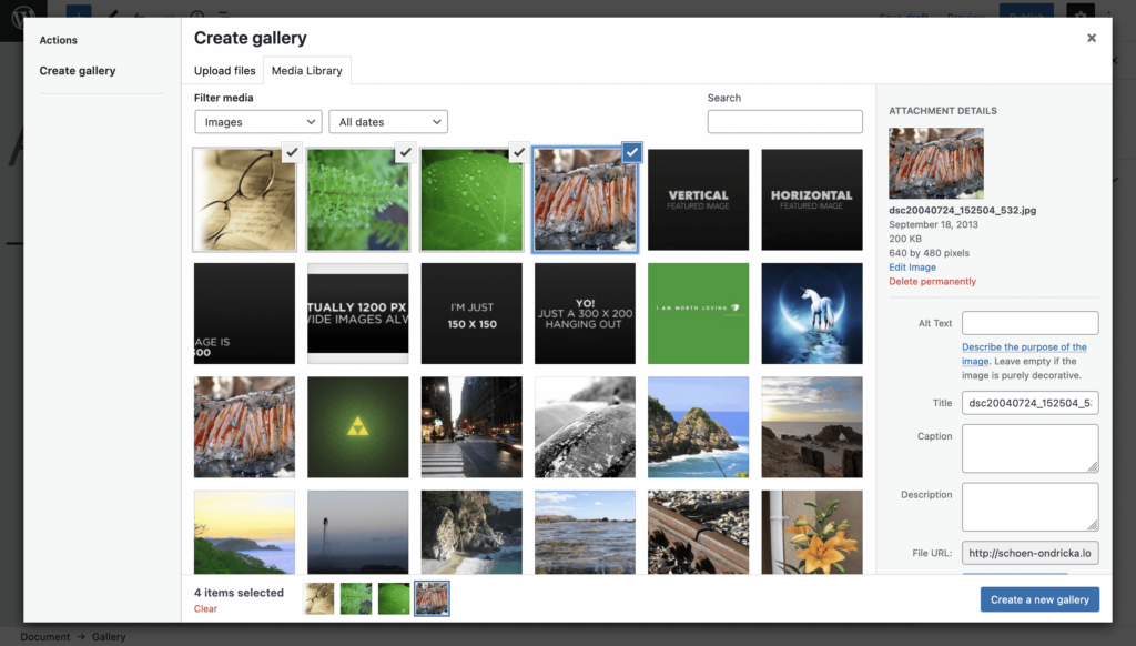 Jak stworzyć galerię obrazów za pomocą WordPressa — krok 3