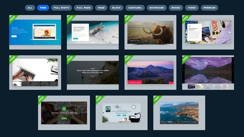 Template Smart Slider gratis