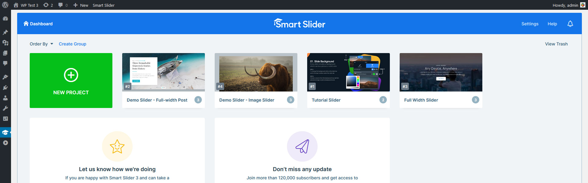 Smart Slider 的界面，最好的 WordPress 滑塊插件