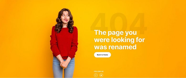 Шаблон страницы WordPress 404 — Изображение