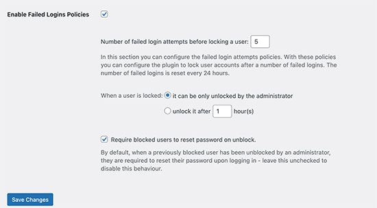 Giriş denemelerini engelle Block login attempts