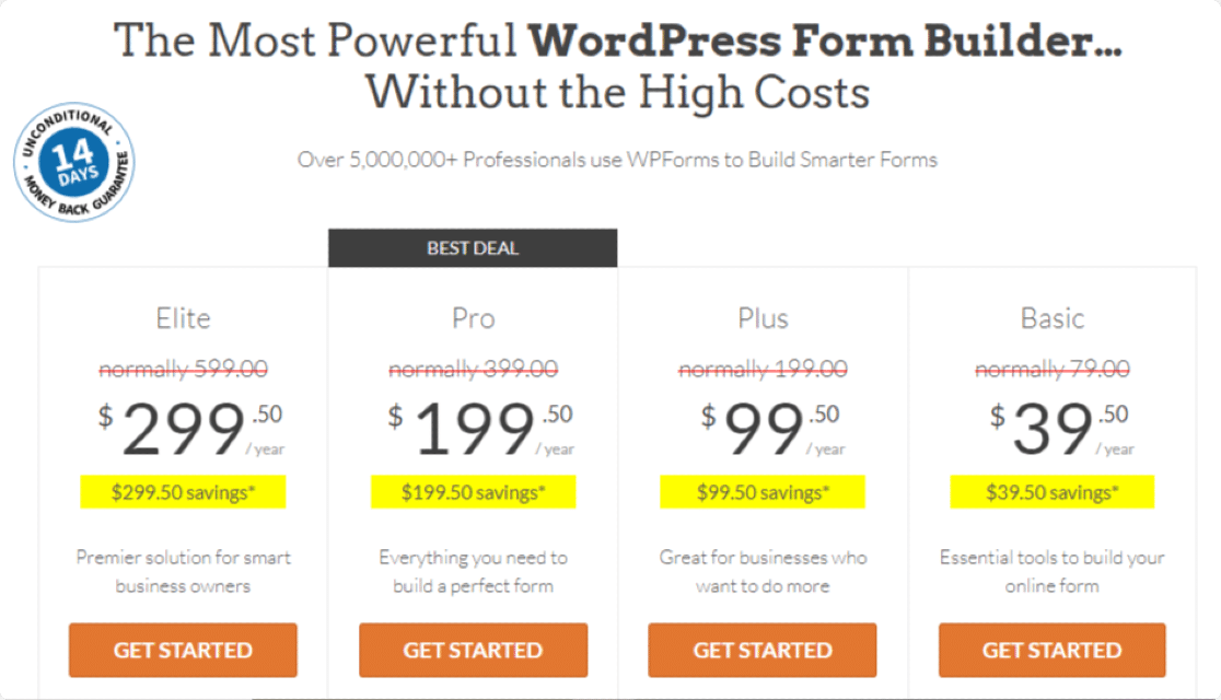 Harga WPForms