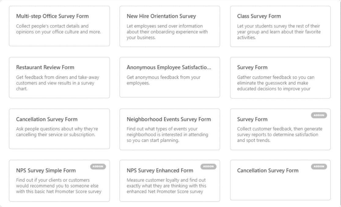 perpustakaan template wpforms